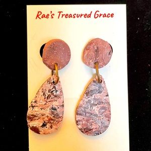 Handmade polymer clay earrings